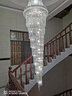 思洛迪  欧式水晶大吊灯复式楼客厅灯酒店大堂灯别墅旋转楼梯吊灯 直径80 高3米 送三色LED光源 实拍图