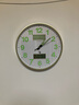 Timess挂钟客厅钟表万年历温湿度夜光闪波钟表挂墙时钟家用表30cm 实拍图