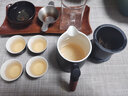 琦轩源旅行茶具便携功夫茶具套装快客杯陶瓷茶壶泡茶杯防烫户外定制LOGO 紫砂梅花如意旅行茶具 一壶6杯 实拍图