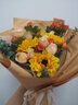 梦馨鲜花速递玫瑰礼盒向日葵康乃馨花束生日礼物全国同城配送实体花店送花 3朵向日葵混搭——精致款 实拍图
