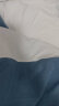 海澜之家（HLA）床上四件套 A类水洗棉麻风素色亲肤裸睡双人床上用品被套 宝蓝拼米卡 三件套 被套150*200/床单180*230 晒单实拍图