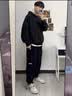 肯奈迪（KENNAIDI）工装裤男裤子休闲裤束脚裤美式潮牌痞帅潮流黑色百搭机能薄款 黑色工装长裤 2XL 【160-170cm】 实拍图