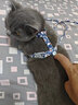 憨憨乐园猫绳牵引绳项圈防挣脱猫咪外出溜遛猫绳链子兔宠物胸背带 藏青色 M号【6-15斤内猫咪使用】 实拍图