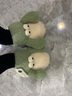 利达妮（TZLDN）A【超值福利】包跟棉拖鞋女秋冬季居家用情侣保暖防滑毛绒棉鞋男 绿色 【PVC鞋底】 38-39  【适合37-38码】 实拍图