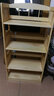 念之依储物架厨房实木置物架微波炉架落地客厅卧室多层收纳架子 清漆原木色-四层无筐 实拍图
