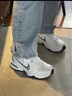 耐克（NIKE）官方 舰店男鞋 25冬新款缓震运动鞋厚底增高休闲鞋透气跑步老爹鞋 白&银/全掌气垫【主推】偏小 建议拍大半码 42 码（内长265mm） 实拍图