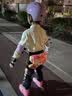 米高轮滑鞋儿童平花初学款男旱冰鞋直排轮女套装可调码溜冰鞋 S3 粉色单鞋 M 33-36 码约6-9岁 实拍图