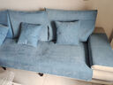 钟爱一生 沙发垫四季通用沙发罩套全包防滑沙发盖布雪尼尔组合沙发坐垫子 雪尼尔 莫言格子-湖蓝 110cm*240cm 实拍图