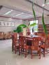 质道 红木家具 非洲花梨（学名：刺猬紫檀）新中式全实木餐桌椅组合酒店餐台圆餐桌 1.38米餐桌（带转盘）+6餐椅  实拍图