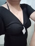 瑜品佳大码泳衣连体女士泡温泉显瘦游泳显瘦宽松聚拢遮肚子保守遮肉沙滩 黑色大码泳衣【100斤-140斤】 实拍图