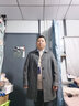 罗蒙中长款毛呢大衣2024秋季新款外套男士羊毛大衣休闲双面呢格子大衣 6161灰格 180【建议体重125-145斤左右】 实拍图