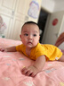 迪迪熊日记（DIDIXIONGRIJI）婴儿衣服夏季薄款短袖男女0-3个月6宝宝包屁三角哈衣纯棉爬服夏装 短袖三角小萌虎 80cm适合体重18-20斤内宝宝 实拍图