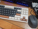 自由狼M87 蓝牙无线双模键盘鼠标套装机械手感静音按键男女生MAC手机ipad平板电脑办公i通用可充电款键鼠 【键盘+鼠标】双模键盘-咖啡+双模鼠标-灰色 实拍图