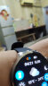 爱国者（aigo）智能手表V8旗舰版男女通用款健康监测血压心率多功能通话圆盘运动手表 银色 实拍图