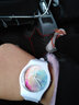 乐心手表女学生表ins风简约时尚果冻表星空原宿潮流男表女款石英表 6006 白星空 实拍图