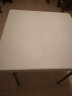 尚易沃格 折叠桌正方形家用吃饭桌子户外简易麻将牌桌小户型餐桌椅小方桌 素雅白86F 双梁 实拍图