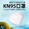 透气款KN95专业防护口罩 防气溶胶口罩一次性柳叶形鱼嘴型立体口罩OB随弃式学生防花粉防飞沫口罩 专业KN95口罩50只装[儿童小恐龙]能防气溶胶 实拍图