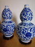 傲世景德镇陶瓷器青花瓷花瓶工艺品客厅摆件玄关办公室博古架装饰品 青花缠枝莲葫芦瓶+底座+证书 实拍图