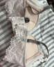 Carey Kay内衣女无钢圈聚拢文胸小胸性感蕾丝上托调整型少女文胸520送女友 酒红色-套装(偏小一码) 70B (32) 适合小胸(AB通杯) 实拍图