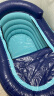 灏琦泡澡桶充气浴缸成人浴盆洗澡桶可折叠浴桶家用汗蒸儿童沐浴桶加厚 【无线闪充】蓝（1.4米）加高4层 实拍图