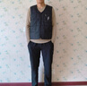 啄木鸟棉马甲男秋冬季款加绒中老年爸爸装男士宽松无袖保暖背心衣服男装 灰色（一件装） XL 实拍图