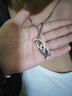 芯奢亲嘴鱼变形男士戒指项链个性装饰品吊坠单身男戒百搭项链学生男潮 实拍图