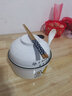 悠家良品（UPSTYLE） 陶瓷泡面碗带盖防烫家用方便面碗筷拉面餐具套装日式快餐杯情侣 【碗800ml+盖500ml】白兔 实拍图