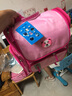 迪帅儿童书包小学生男童一二三到六年级女孩防水护脊双肩背包轻便减负 玫红 大号3-6年级 实拍图