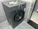 TCL10KG巴氏除菌L130全自动变频滚筒洗衣机 食用级巴氏除菌 高洗净比1.08 超薄洗衣机G100L130-B  实拍图