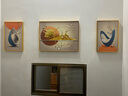 Sixpoetry 客厅装饰画现代简约沙发背景墙壁画轻奢三联晶瓷画大气高档挂画 福禄生机（铝合金外框） 晶瓷画左右40*60+中间80*60亮面 实拍图