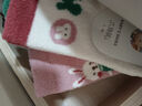 六指鼠无骨缝合中长筒儿童袜子女童女宝宝男童可爱秋冬季高筒精梳棉潮 95G雪花小兔珊瑚绒(加长加厚) 5双 均码 建议4-6周岁(袜标5-10岁) 实拍图