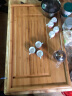 木语瓷缘 竹制茶盘排水式储水茶托盘家用大小号功夫茶具茶台简约长方形 平板特大号 75*45.5*4.5CM 实拍图