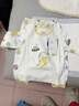 aqpa【195g新疆棉】婴儿内衣套装纯棉衣服秋男女宝宝睡衣儿童秋衣秋裤 白底漫游太空 66cm 实拍图
