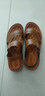 尊尼威龙凉鞋男休闲两用凉拖鞋男防滑防水沙滩鞋男夏季开车拖鞋男 88500棕色 43 实拍图
