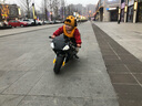 艾璐歌49cc迷你小摩托车跑车混合油版可选小型摩托燃油款或电动充电款 黑色带灯款 实拍图