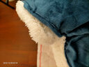 南极人被子秋冬季棉被加绒单人被芯羊羔绒双面绒被褥宿舍垫被 宾利蓝MSL【双面加绒】 200x230cm 约8斤 实拍图