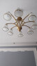 格蕴美式吊灯客厅灯现代简约大气卧室餐厅灯北欧铁艺欧式家用灯饰灯具 套餐3(五件套 3室2厅) 实拍图