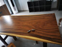 芃诚胡桃木大板茶桌大板桌原木实木茶桌椅组合整块纯实木茶桌大板泡茶 咨询客服挑现货 实拍图