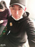 简拓（JIANTUO）中国风龙纹刺绣纯棉加绒连帽卫衣男秋冬绣花暖和宽松男士卫衣 T340黑色 3XL码（适合175斤-190斤） 实拍图