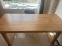 旺家星白蜡木全实木中式书桌书房双层练字桌学生书画桌案台毛笔书法桌子 【松木】长桌：180*80*75 厚5cm 实拍图