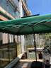 野人谷 户外遮阳伞庭院防晒伞室外大型沙滩太阳伞双顶摆摊伞保安岗亭伞 2.5m四股墨绿色【70斤大理石座】 实拍图