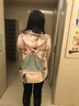 简影双肩包女韩版休闲女包轻便防水牛津布旅行女士背包女简约百搭潮流学院风双肩背包学生书包 888 牛油果+毛球挂饰 实拍图