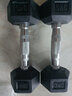 KYLIN SPORT Crossfitness 哑铃 六角包胶哑铃 男士女士健身房哑铃 3KG 实拍图
