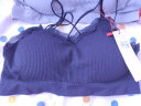 俞兆林美背内衣女无钢圈大胸显小运动文胸薄款吊带网红裹胸性感聚拢学生 灰色1件-细肩带蕾丝边WX 均码 （80-140斤） 实拍图