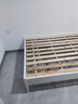 华南 华南家具 床 实木床新中式双人床小户型简约大床卧室家具 白色床 1200*2000框架床 实拍图