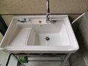 析沐阳台洗衣池洗衣盆带搓衣板洗衣槽面盆洗手盆洗脸池套装洗衣台落地 72盆+支架龙头下水接阀【全套】 实拍图