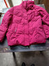雪中飞【妈妈款】秋冬新款保暖连帽女士羽绒服防钻绒外套时尚休闲羽绒服 酒红|1121 2XL /180/100A 实拍图