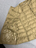 MUJI 女式 便携式 无领 羽绒背心BDC30C2A舒适轻薄保暖蓬松马甲 深米色 XL 实拍图