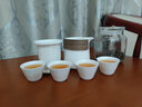 器酋 羊脂玉旅行茶具套装一壶四杯便携式包防烫功夫茶陶瓷白瓷快客杯 纯白企鹅一壶四杯-黑包款 实拍图