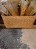 越南进口藤编收纳筐桌面长方形玩具零食田园收纳篮编织出口 小方筐三件套 实拍图